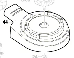 Capot d\'aspiration réf. 2 600 282 015 BOSCH